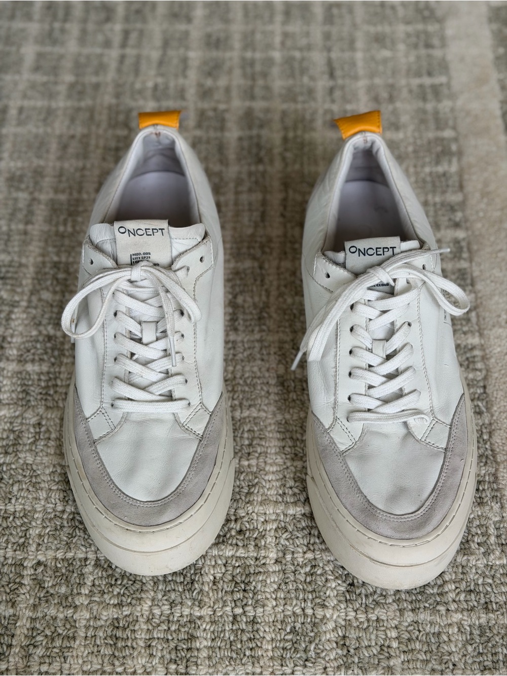 Oncept Women’s London White Cloud Leather Sneakers